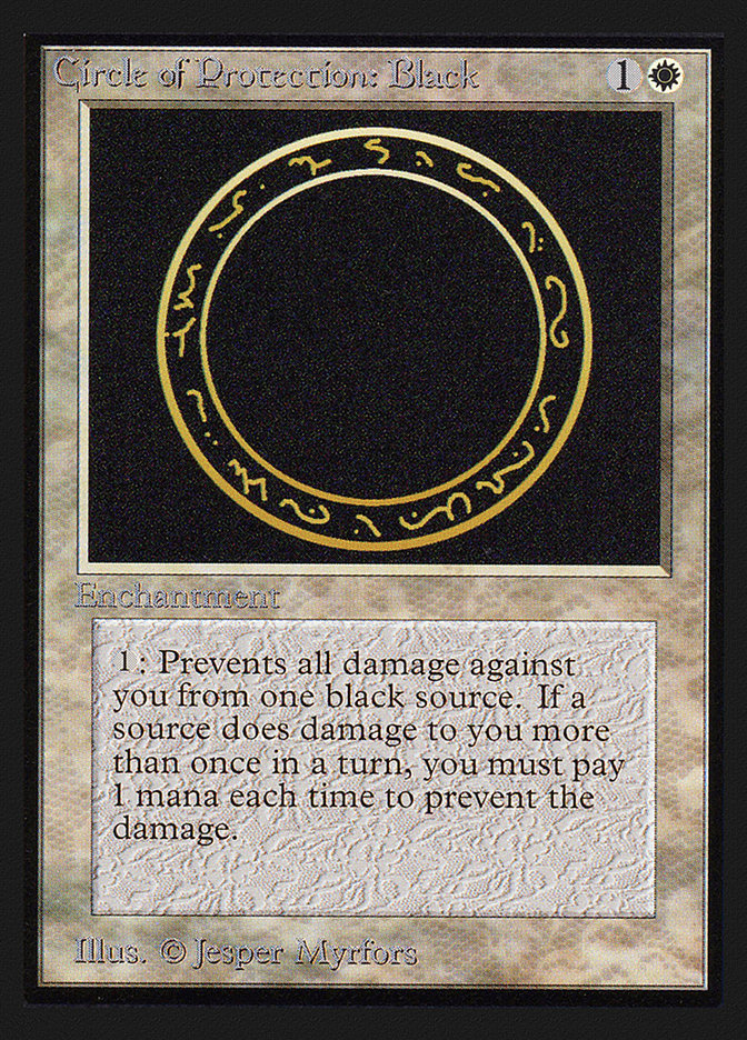 Circle of Protection: Black [Collectors' Edition] | Game Master's Emporium (The New GME)