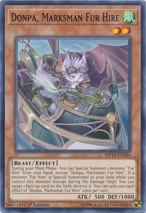 Donpa, Marksman Fur Hire [MP19-EN244] Common | Game Master's Emporium (The New GME)