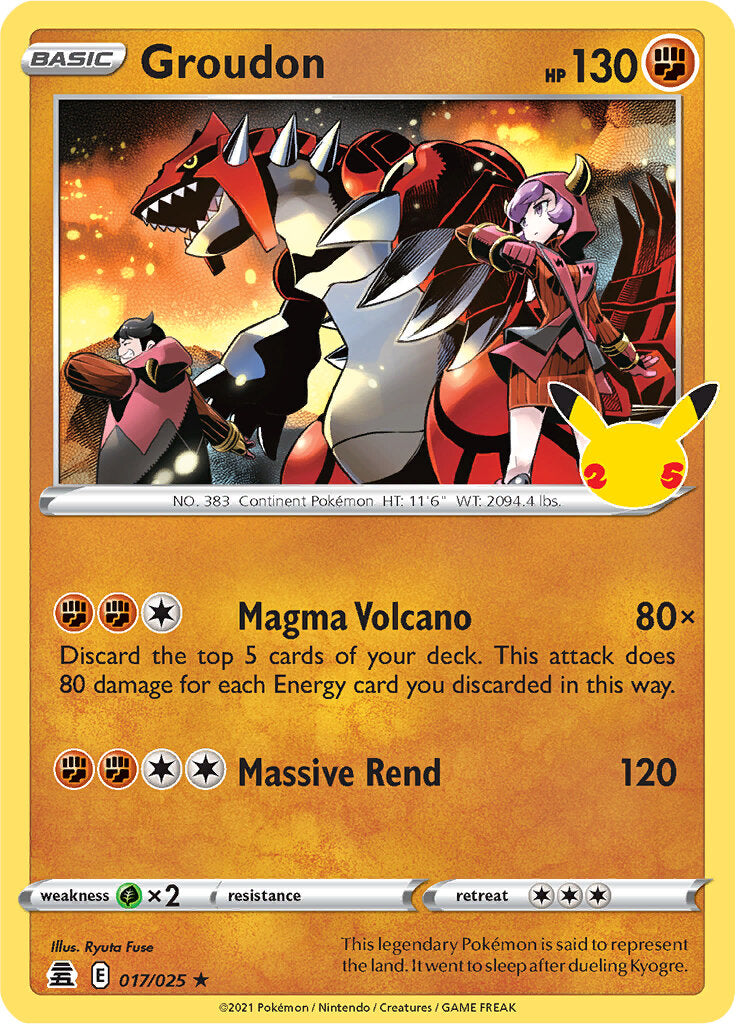 Groudon (017/025) [Celebrations: 25th Anniversary] | Game Master's Emporium (The New GME)