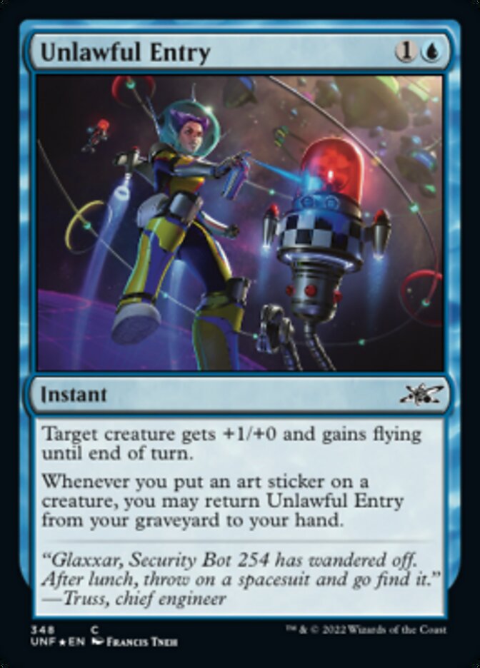 Unlawful Entry (Galaxy Foil) [Unfinity] | Game Master's Emporium (The New GME)