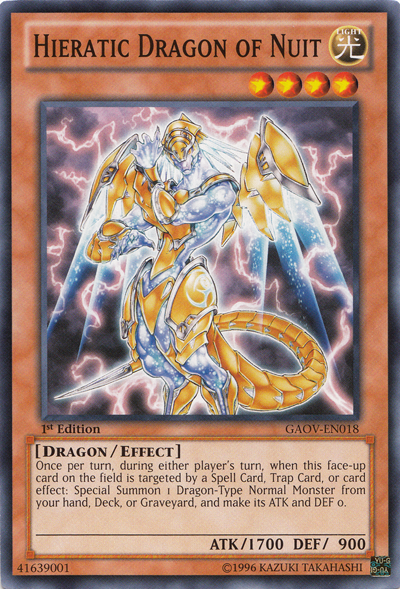 Hieratic Dragon of Nuit [GAOV-EN018] Common | Game Master's Emporium (The New GME)