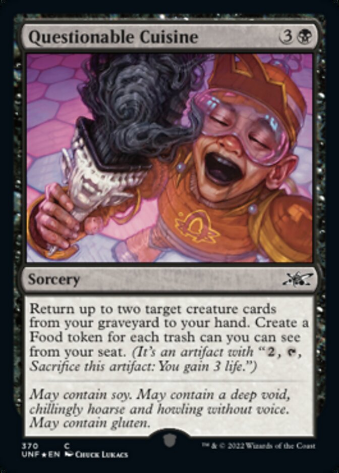 Questionable Cuisine (Galaxy Foil) [Unfinity] | Game Master's Emporium (The New GME)