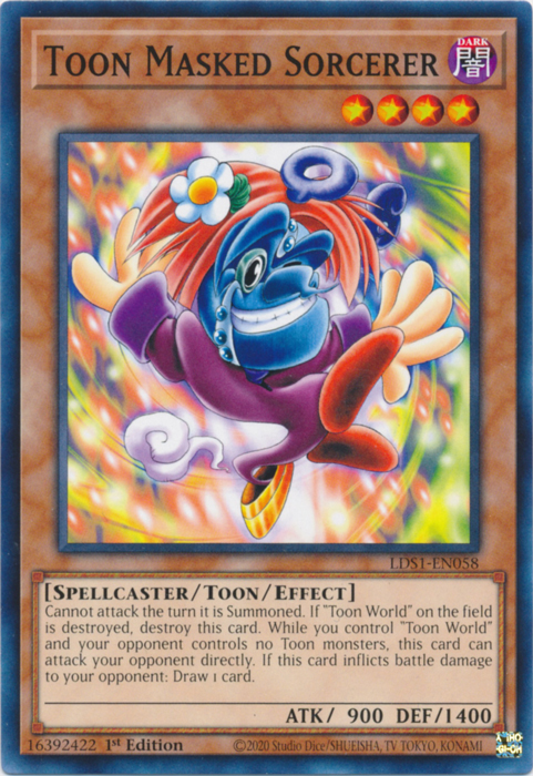 Toon Masked Sorcerer [LDS1-EN058] Common | Game Master's Emporium (The New GME)