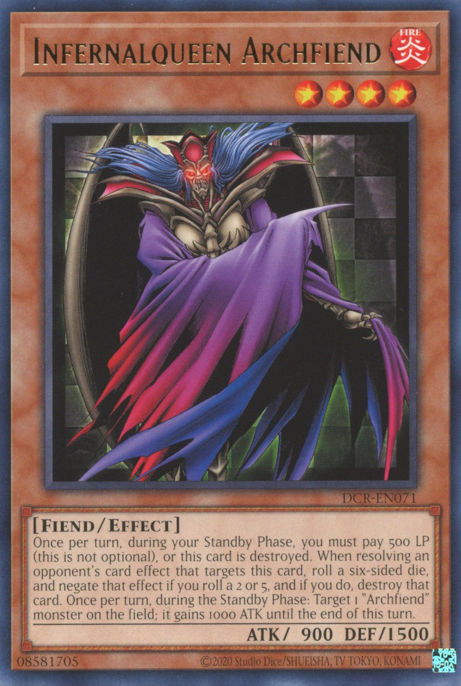Infernalqueen Archfiend [DCR-EN071] Rare | Game Master's Emporium (The New GME)