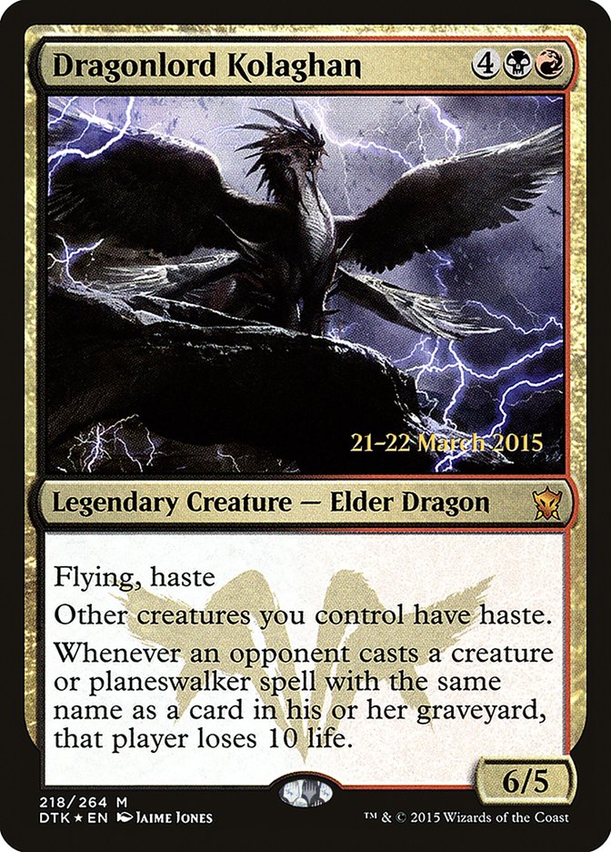 Dragonlord Kolaghan [Dragons of Tarkir Prerelease Promos] | Game Master's Emporium (The New GME)