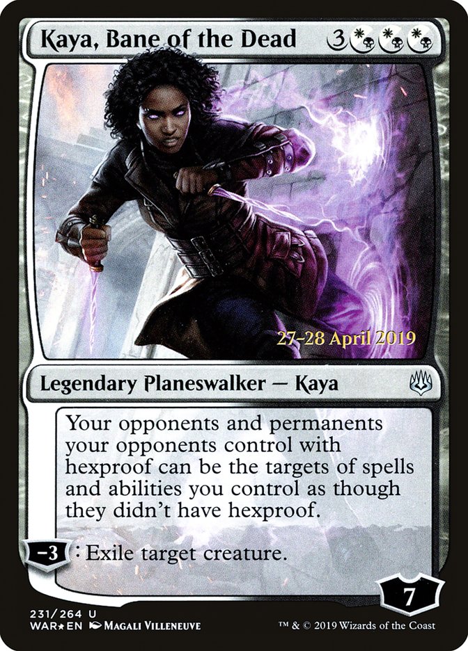 Kaya, Bane of the Dead [War of the Spark Prerelease Promos] | Game Master's Emporium (The New GME)