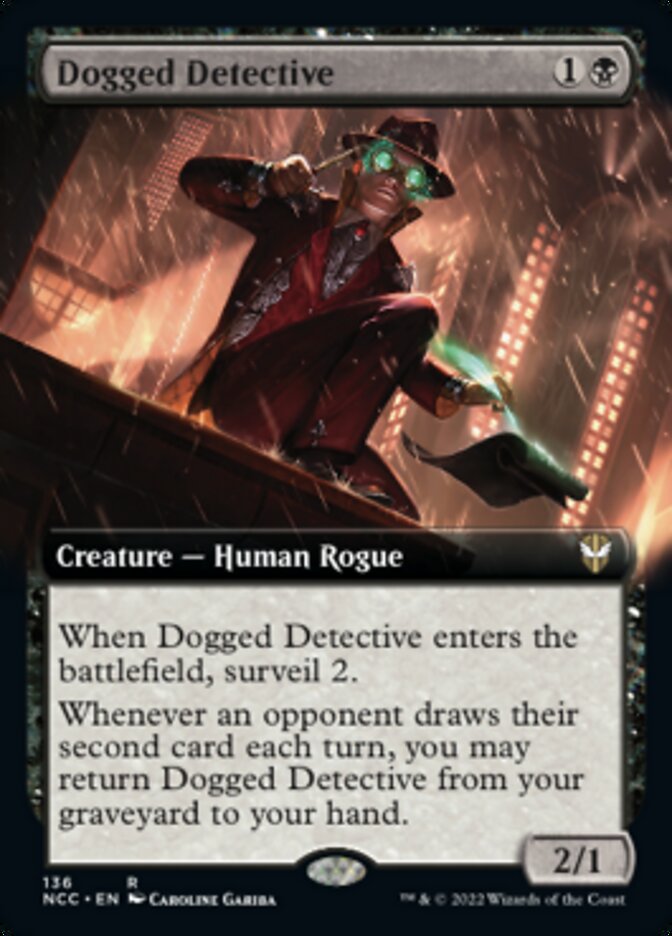 Dogged Detective (Extended Art) [Streets of New Capenna Commander] | Game Master's Emporium (The New GME)