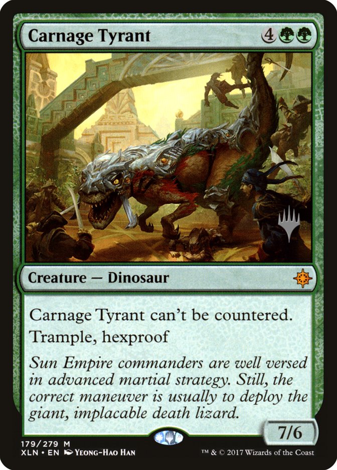 Carnage Tyrant (Promo Pack) [Ixalan Promos] | Game Master's Emporium (The New GME)