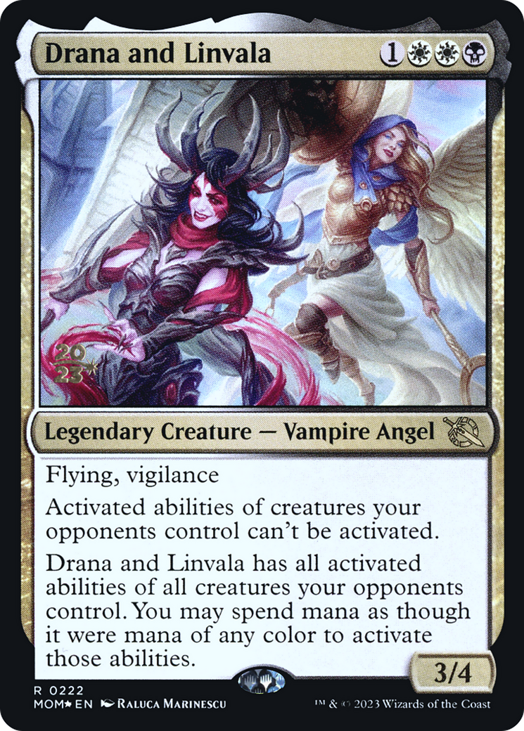 Drana and Linvala [March of the Machine Prerelease Promos] | Game Master's Emporium (The New GME)