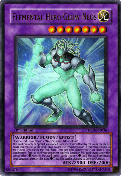 Elemental Hero Glow Neos [STON-EN036] Ultra Rare | Game Master's Emporium (The New GME)