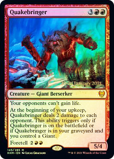 Quakebringer [Kaldheim Prerelease Promos] | Game Master's Emporium (The New GME)