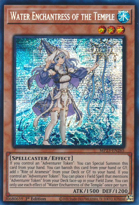 Water Enchantress of the Temple [MP23-EN265] Prismatic Secret Rare | Game Master's Emporium (The New GME)