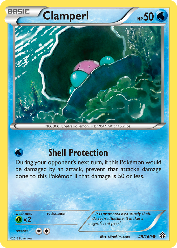 Clamperl (49/160) [XY: Primal Clash] | Game Master's Emporium (The New GME)