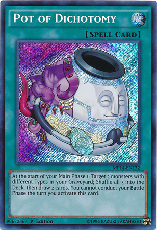 Pot of Dichotomy [MP14-EN172] Secret Rare | Game Master's Emporium (The New GME)