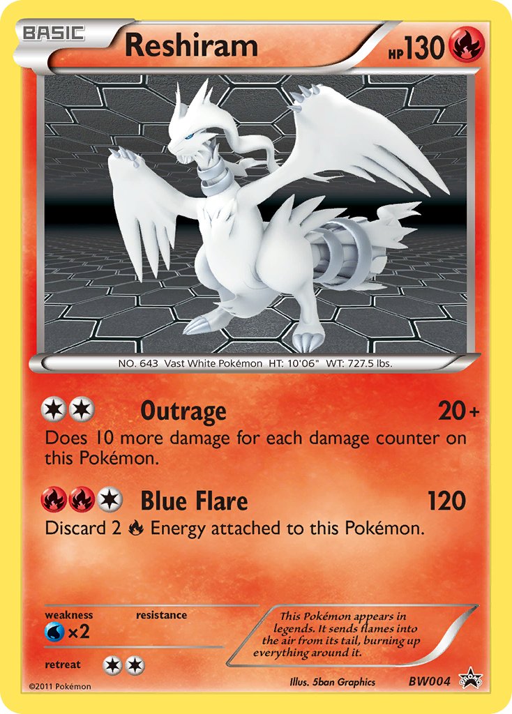 Reshiram (BW004) [Black & White: Black Star Promos] | Game Master's Emporium (The New GME)