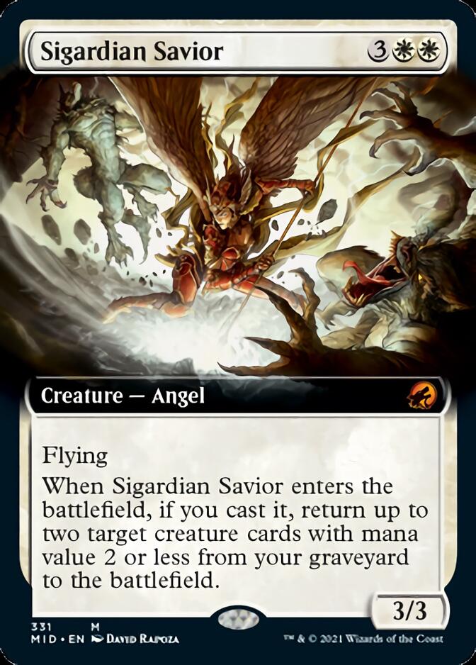 Sigardian Savior (Extended Art) [Innistrad: Midnight Hunt] | Game Master's Emporium (The New GME)