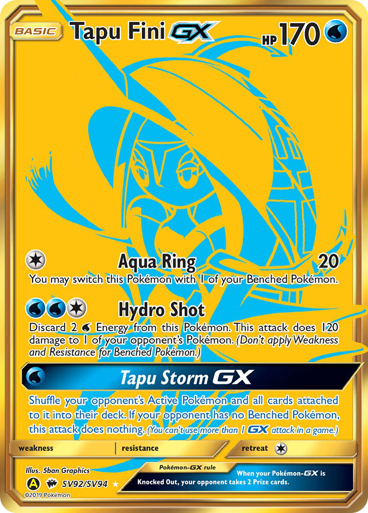 Tapu Fini GX (SV92/SV94) [Sun & Moon: Hidden Fates - Shiny Vault] | Game Master's Emporium (The New GME)