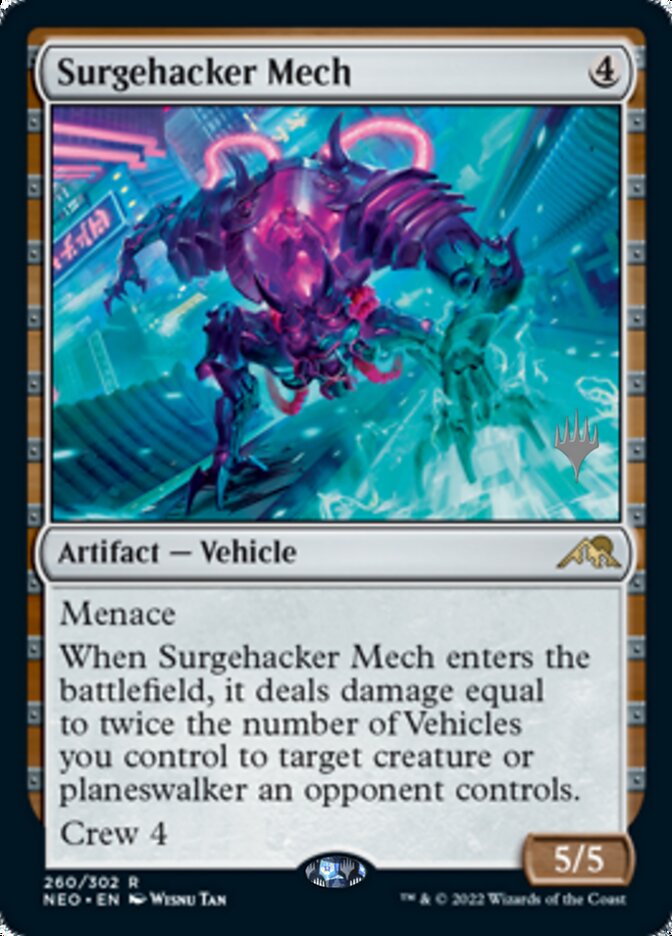 Surgehacker Mech (Promo Pack) [Kamigawa: Neon Dynasty Promos] | Game Master's Emporium (The New GME)