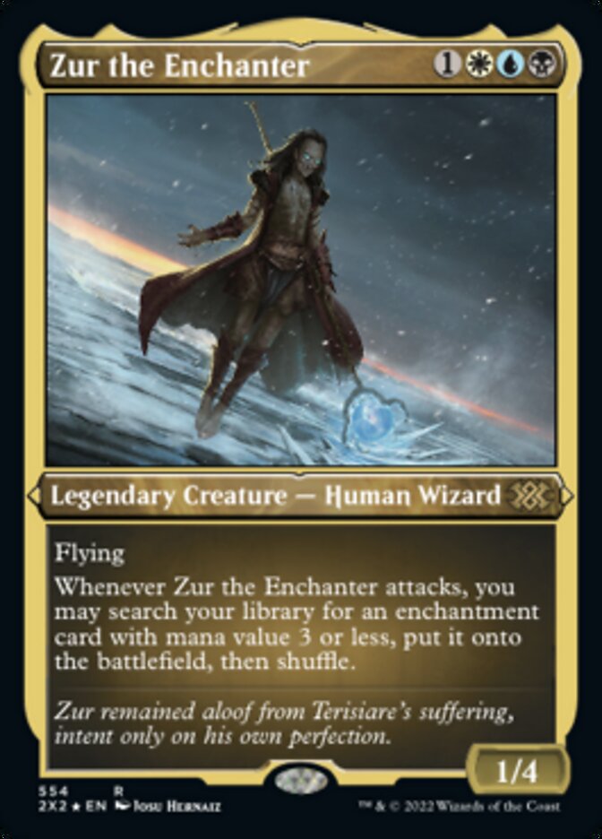 Zur the Enchanter (Foil Etched) [Double Masters 2022] | Game Master's Emporium (The New GME)