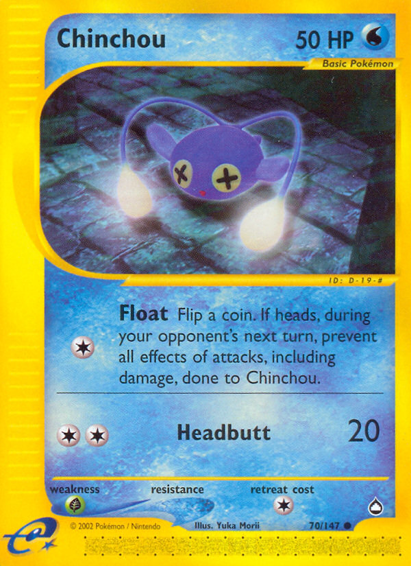 Chinchou (70/147) [Aquapolis] | Game Master's Emporium (The New GME)