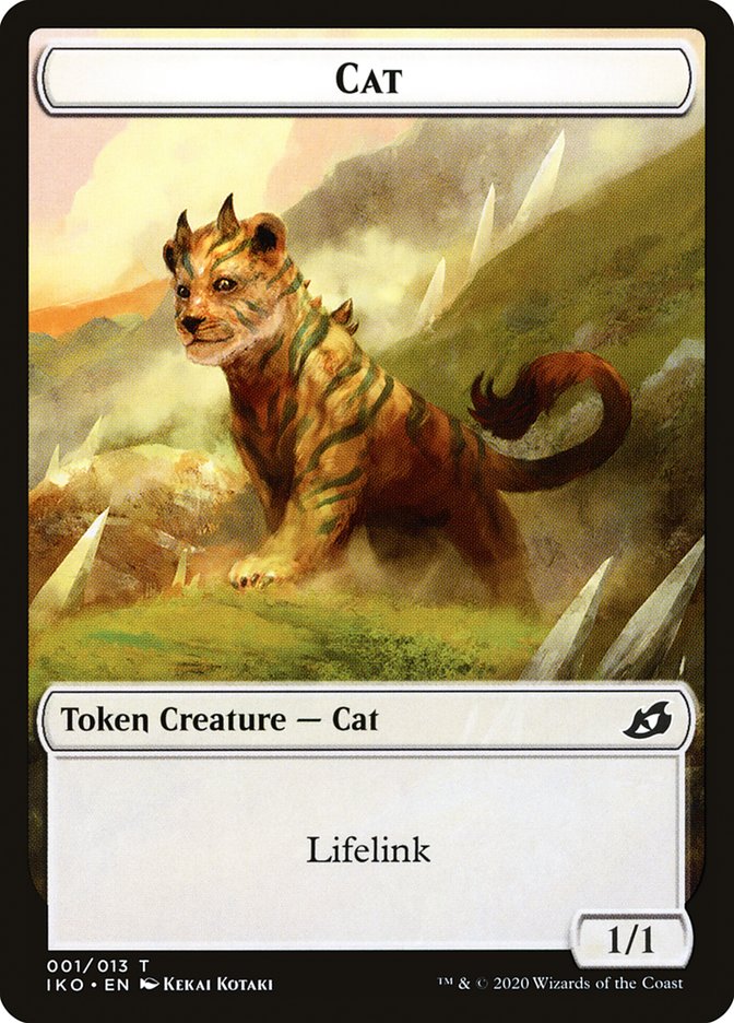 Cat Token [Ikoria: Lair of Behemoths Tokens] | Game Master's Emporium (The New GME)