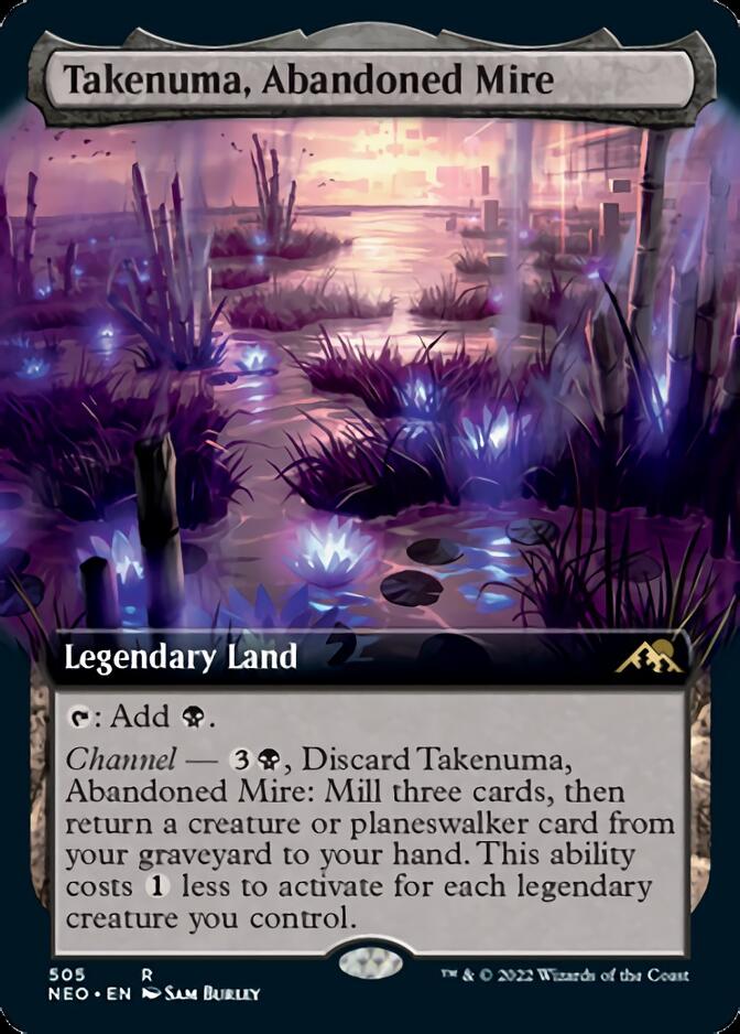 Takenuma, Abandoned Mire (Extended Art) [Kamigawa: Neon Dynasty] | Game Master's Emporium (The New GME)