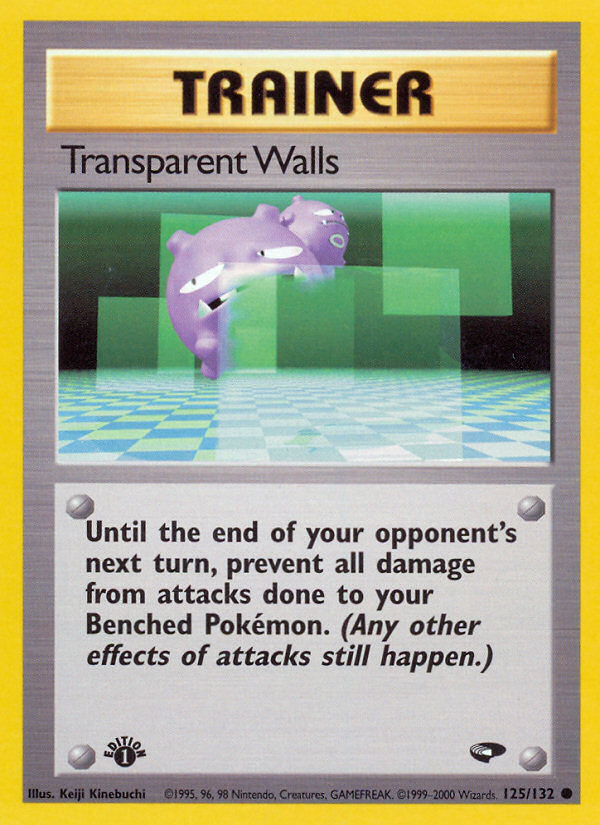 Transparent Walls (125/132) [Gym Challenge 1st Edition] | Game Master's Emporium (The New GME)