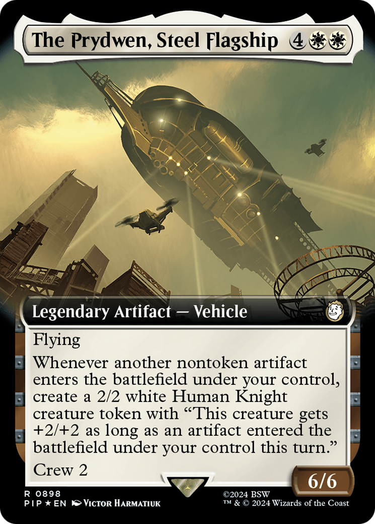 The Prydwen, Steel Flagship (Extended Art) (Surge Foil) [Fallout] | Game Master's Emporium (The New GME)