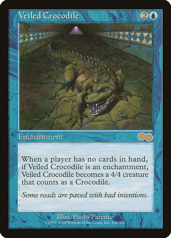 Veiled Crocodile [Urza's Saga] | Game Master's Emporium (The New GME)