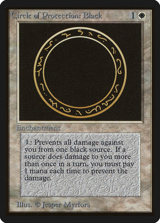 Circle of Protection: Black [Beta Edition] | Game Master's Emporium (The New GME)