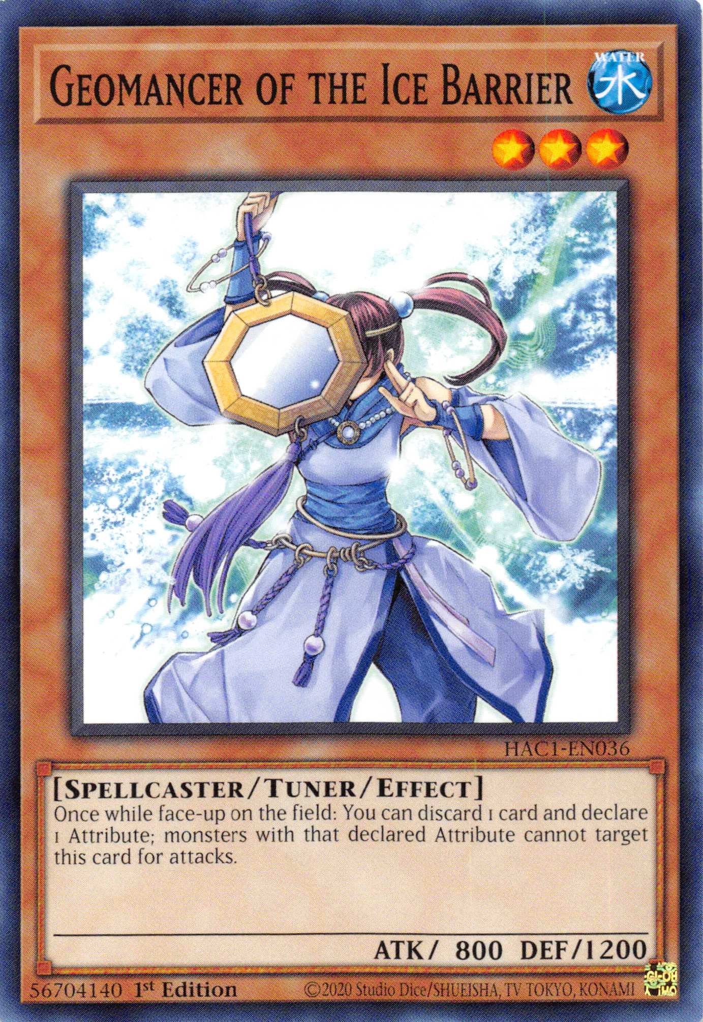 Geomancer of the Ice Barrier [HAC1-EN036] Common | Game Master's Emporium (The New GME)