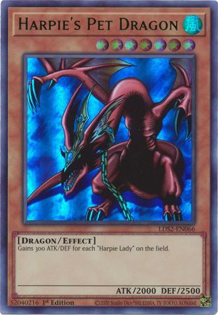 Harpie's Pet Dragon (Green) [LDS2-EN066] Ultra Rare | Game Master's Emporium (The New GME)