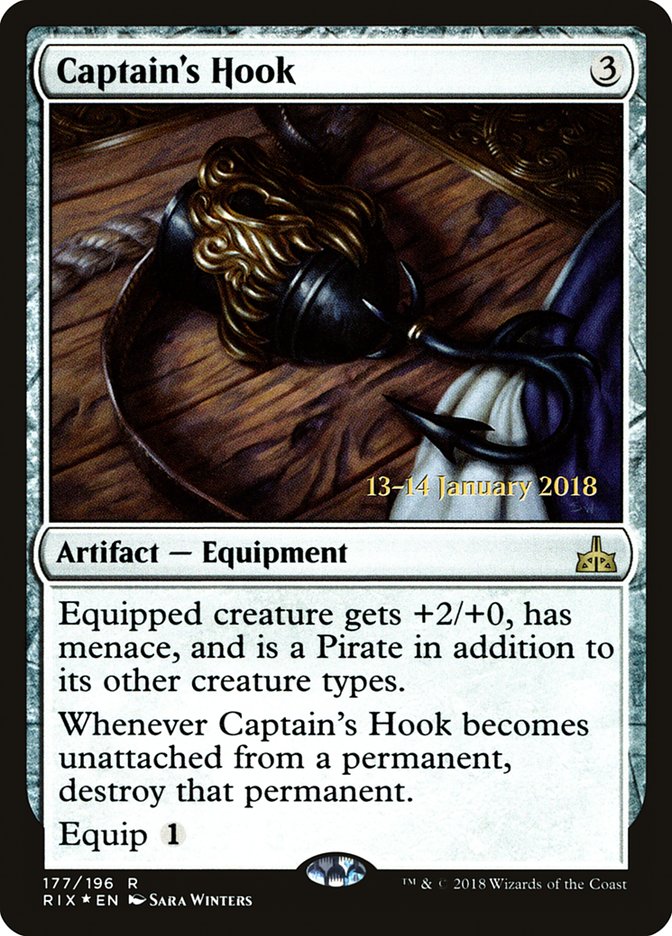 Captain's Hook [Rivals of Ixalan Prerelease Promos] | Game Master's Emporium (The New GME)