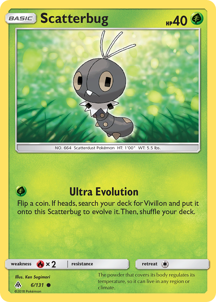 Scatterbug (6/131) [Sun & Moon: Forbidden Light] | Game Master's Emporium (The New GME)
