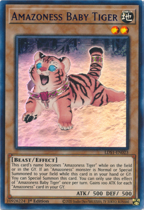 Amazoness Baby Tiger (Purple) [LDS1-EN023] Ultra Rare | Game Master's Emporium (The New GME)