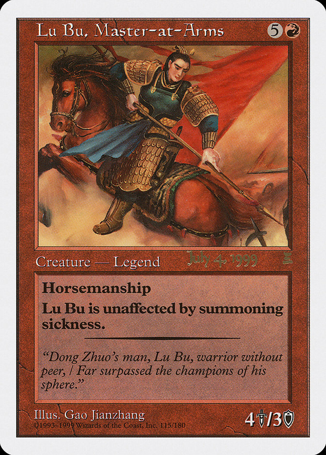 Lu Bu, Master-at-Arms (July 4, 1999) [Portal Three Kingdoms Promos] | Game Master's Emporium (The New GME)