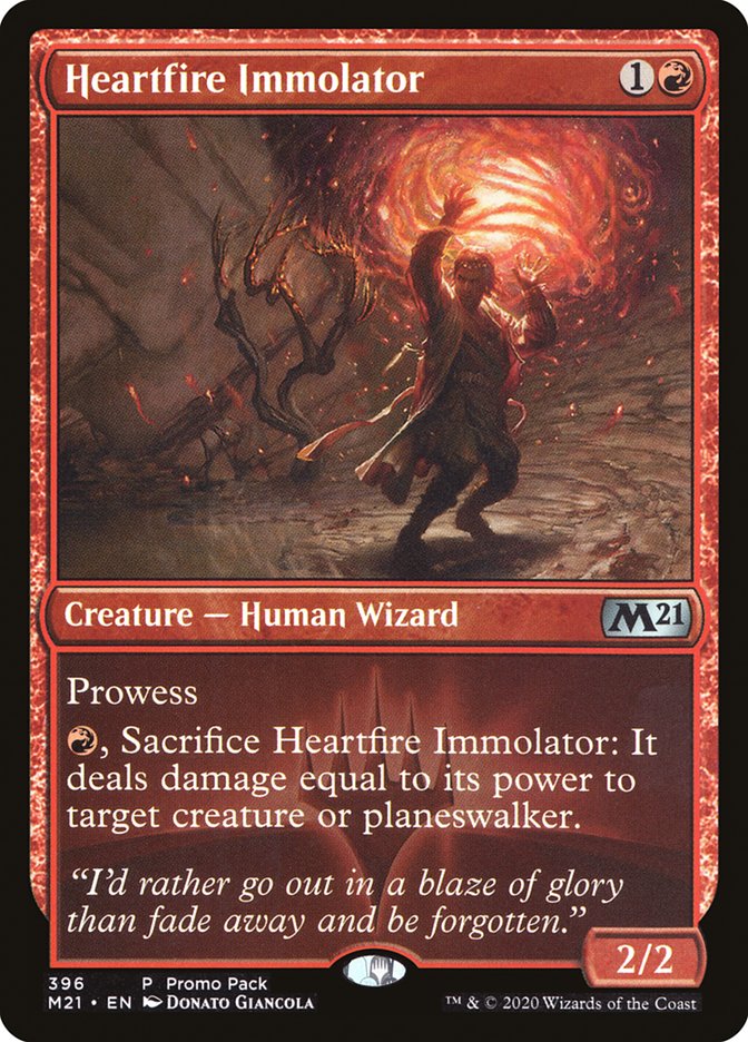 Heartfire Immolator (Promo Pack) [Core Set 2021 Promos] | Game Master's Emporium (The New GME)