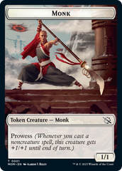 Monk // Knight Double-Sided Token [March of the Machine Tokens] | Game Master's Emporium (The New GME)