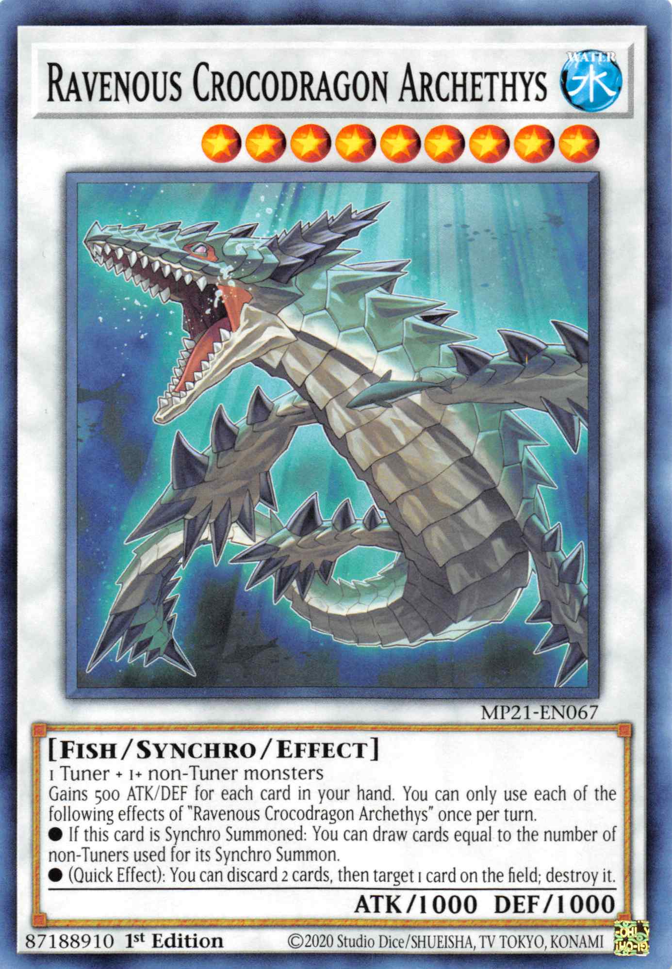 Ravenous Crocodragon Archethys [MP21-EN067] Common | Game Master's Emporium (The New GME)