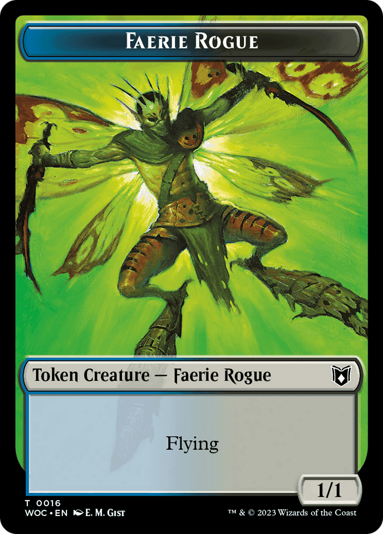 Faerie Rogue // Copy (0016) Double-Sided Token [Wilds of Eldraine Commander Tokens] | Game Master's Emporium (The New GME)