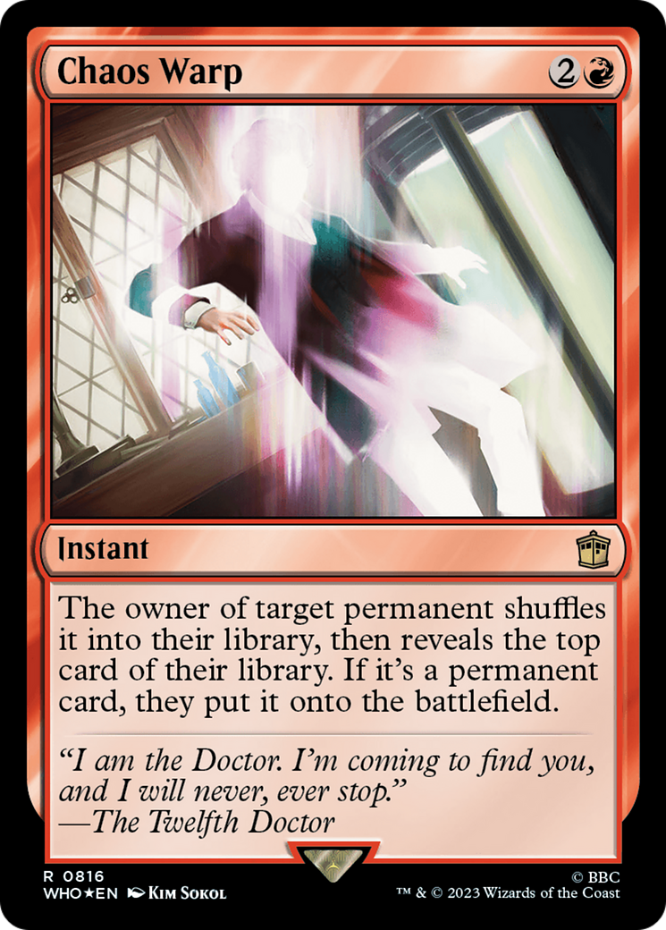 Chaos Warp (Surge Foil) [Doctor Who] | Game Master's Emporium (The New GME)