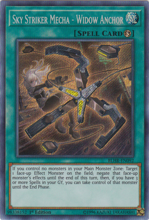 Sky Striker Mecha - Widow Anchor [BLHR-EN092] Secret Rare | Game Master's Emporium (The New GME)