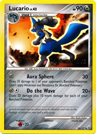 Lucario (53/127) (Prerelease Promo) [Diamond & Pearl: Black Star Promos] | Game Master's Emporium (The New GME)