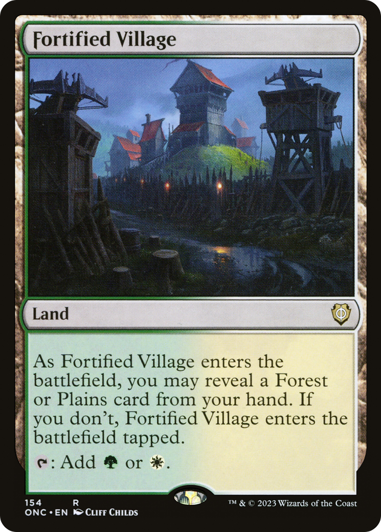 Fortified Village [Phyrexia: All Will Be One Commander] | Game Master's Emporium (The New GME)