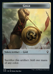 Gold // Dragon Double-Sided Token [Commander Legends: Battle for Baldur's Gate Tokens] | Game Master's Emporium (The New GME)