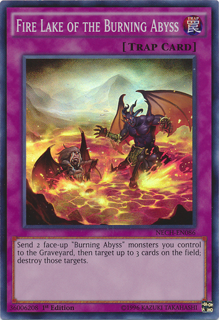 Fire Lake of the Burning Abyss [NECH-EN086] Super Rare | Game Master's Emporium (The New GME)