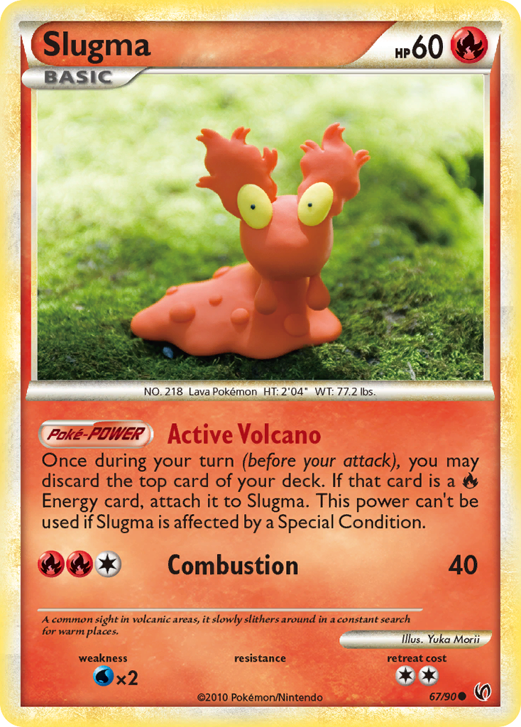Slugma (67/90) [HeartGold & SoulSilver: Undaunted] | Game Master's Emporium (The New GME)
