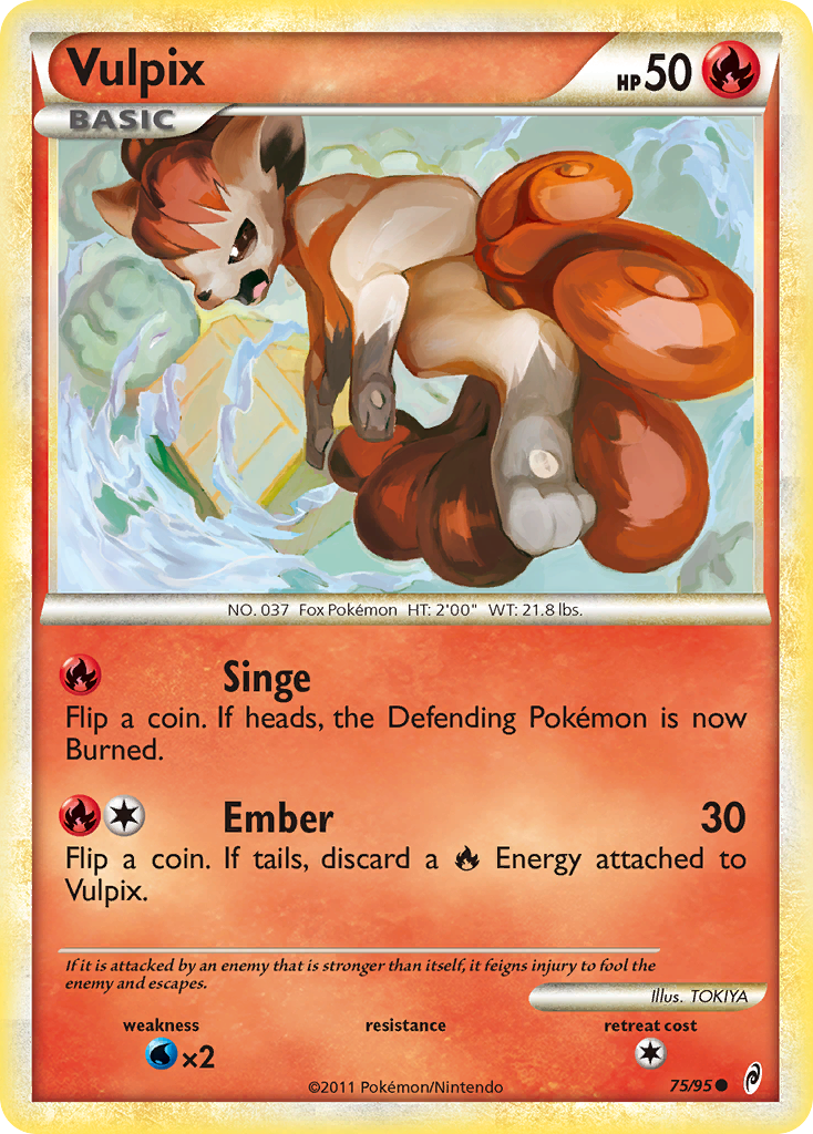 Vulpix (75/95) [HeartGold & SoulSilver: Call of Legends] | Game Master's Emporium (The New GME)