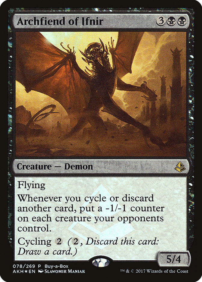 Archfiend of Ifnir (Buy-A-Box) [Amonkhet Promos] | Game Master's Emporium (The New GME)