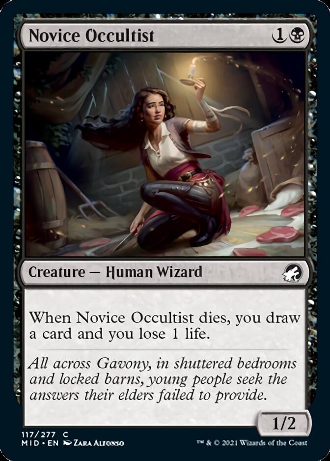 Novice Occultist [Innistrad: Midnight Hunt] | Game Master's Emporium (The New GME)